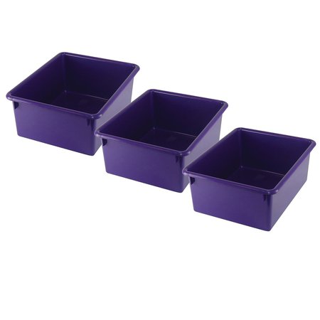 ROMANOFF Storage Bin, Purple, 3 PK ROM16106